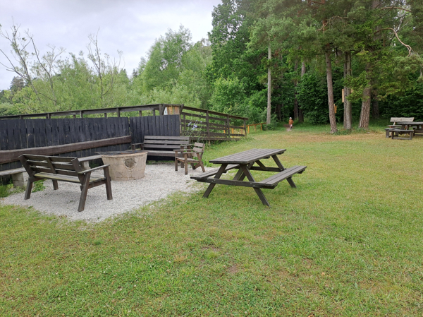 Grillplats intill vandringsleden