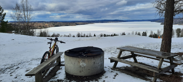 Grillplatsen i vinterskrud