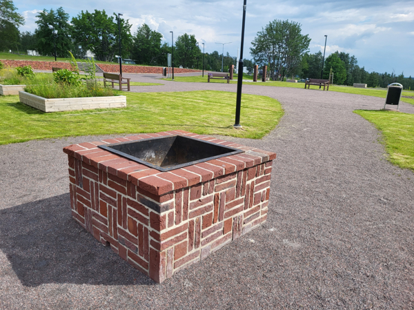 Eldstaden ligger i Gruvstadsparken
