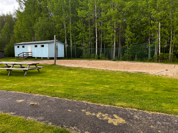 Beachvolley och omklädning