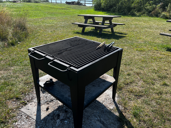 Grill med galler